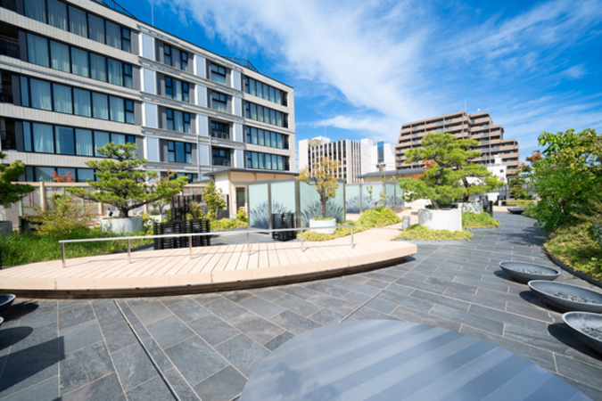 【プラウド京都東洞院】屋上庭園