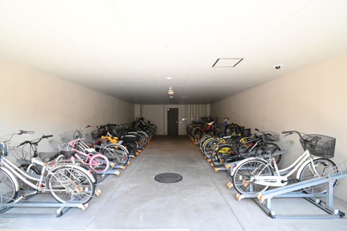 【アルビオガーデン倉敷中庄】駐輪場