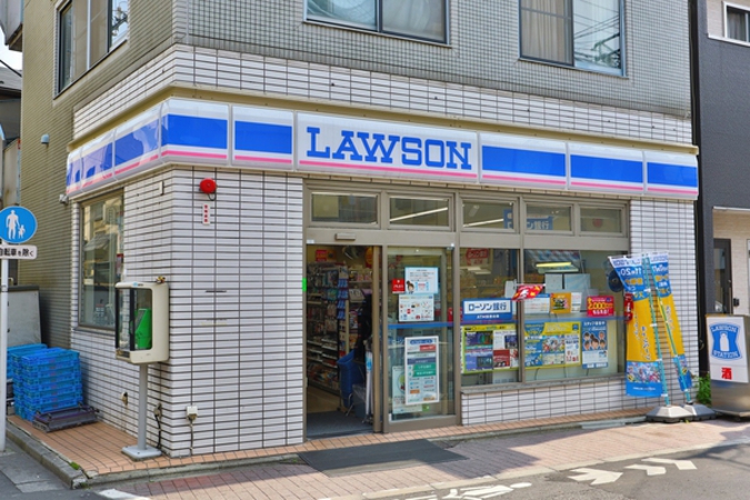 ローソン千住旭町店　約300ｍ（徒歩4分）