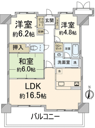 メゾンドール瀬田公園都市 1番館 間取り メゾンドール瀬田公園都市 1番館 間取り