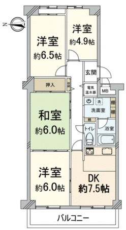 ネオコーポ大津湖城ケ丘 C棟 間取り ネオコーポ大津湖城ケ丘 C棟 間取り