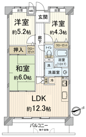 グローバル南草津 間取り グローバル南草津 間取り