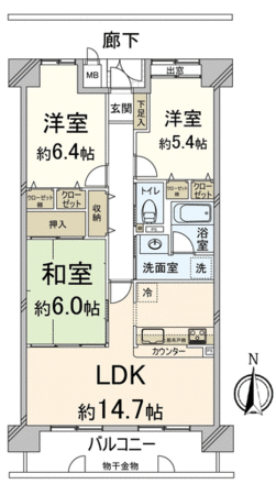 グランドール南草津 間取り グランドール南草津 間取り