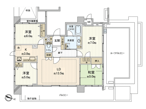 モナーク多摩センター 間取り モナーク多摩センター 間取り