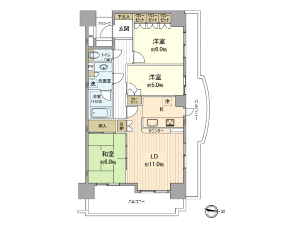 ダイアパレス立川 間取り ダイアパレス立川 間取り