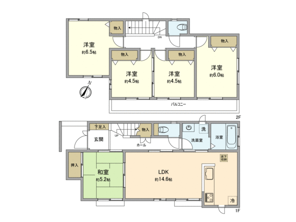 日野市東平山2丁目 新築戸建2号棟 間取り 日野市東平山2丁目 新築戸建2号棟 間取り
