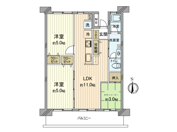 昭島つつじが丘ハイツ 1号棟 間取り 昭島つつじが丘ハイツ 1号棟 間取り