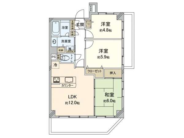 ライオンズマンション小平第5 間取り ライオンズマンション小平第5 間取り