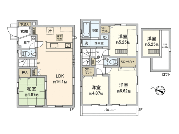 西東京市南町3丁目 新築戸建 間取り 西東京市南町3丁目 新築戸建 間取り