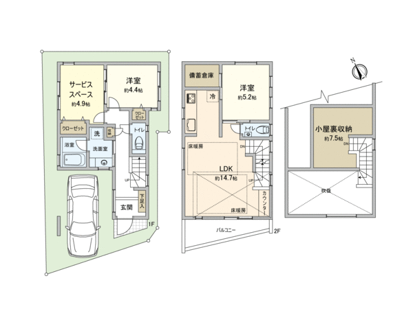 西東京市富士町4丁目 新築戸建 A号棟 間取り 西東京市富士町4丁目 新築戸建 A号棟 間取り
