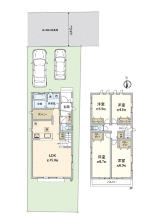 西東京市保谷町5丁目 新築戸建2号棟 間取り 西東京市保谷町5丁目 新築戸建2号棟 間取り