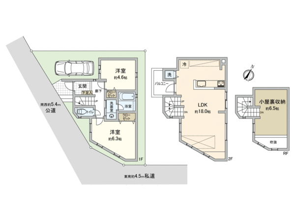 西東京市富士町1丁目 新築戸建 間取り 西東京市富士町1丁目 新築戸建 間取り