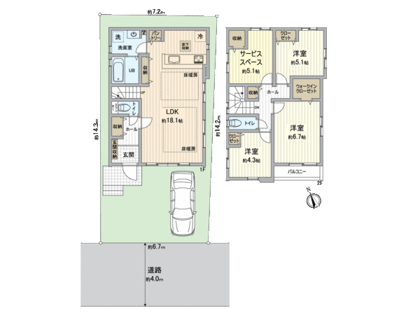 練馬区関町南1丁目 新築戸建2号棟 間取り 練馬区関町南1丁目 新築戸建2号棟 間取り