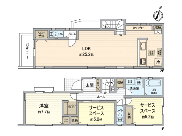 杉並区井草4丁目 新築戸建2号棟 間取り 杉並区井草4丁目 新築戸建2号棟 間取り
