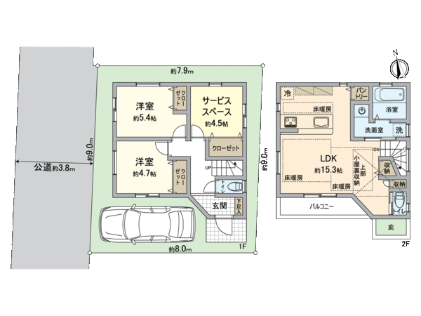 練馬区東大泉7丁目 新築戸建 間取り 練馬区東大泉7丁目 新築戸建 間取り