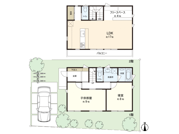 東村山市秋津町3丁目【未入居戸建】 間取り 東村山市秋津町3丁目【未入居戸建】 間取り
