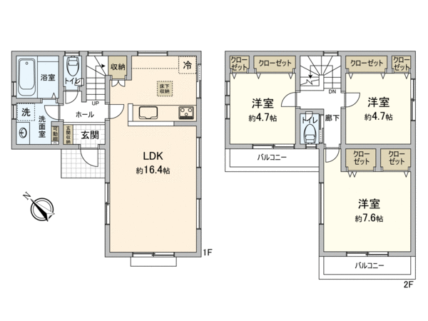 東村山市青葉町二丁目 新築戸建 間取り 東村山市青葉町二丁目 新築戸建 間取り