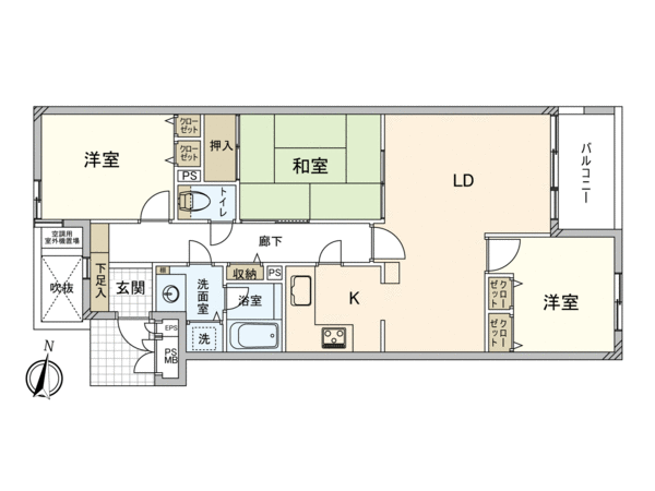 ライオンズマンション萩山 間取り ライオンズマンション萩山 間取り