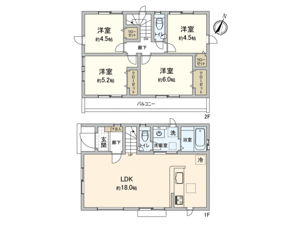 東村山市多摩湖町1丁目1号棟 新築戸建 間取り 東村山市多摩湖町1丁目1号棟 新築戸建 間取り