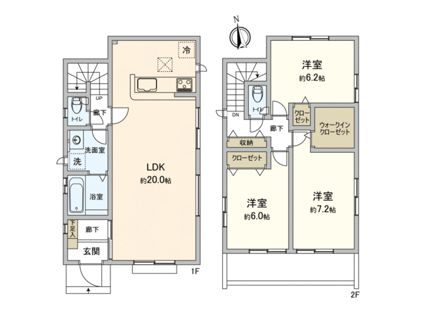 東村山市廻田町3丁目【新築4号棟】 間取り 東村山市廻田町3丁目【新築4号棟】 間取り