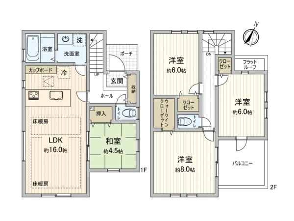 東村山市廻田町1丁目 【新築1号棟】 間取り 東村山市廻田町1丁目 【新築1号棟】 間取り