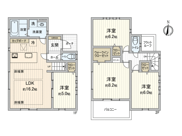 東村山市諏訪町2丁目【新築2号棟】 間取り 東村山市諏訪町2丁目【新築2号棟】 間取り