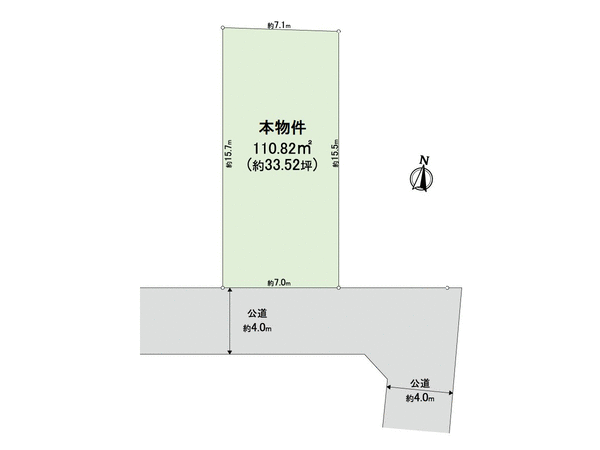 練馬区谷原2丁目 土地 A区画 地形図 練馬区谷原2丁目 土地 A区画 地形図