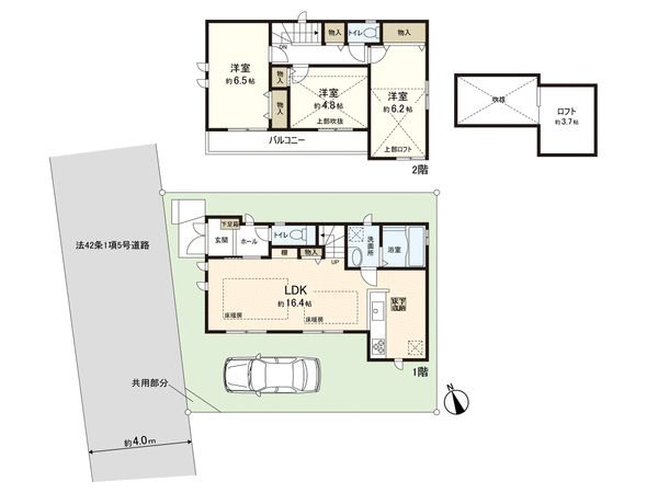 練馬区谷原2丁目 新築戸建 A号棟 間取り 練馬区谷原2丁目 新築戸建 A号棟 間取り