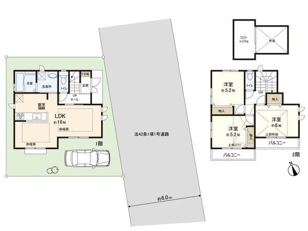 練馬区谷原2丁目 新築戸建 C号棟 間取り 練馬区谷原2丁目 新築戸建 C号棟 間取り