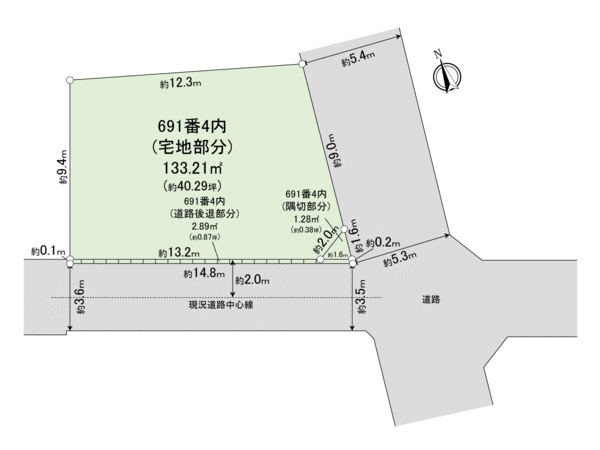 中野区野方6丁目 土地 地形図 中野区野方6丁目 土地 地形図