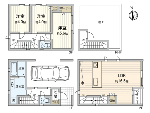 墨田区墨田2丁目 新築戸建 間取り 墨田区墨田2丁目 新築戸建 間取り