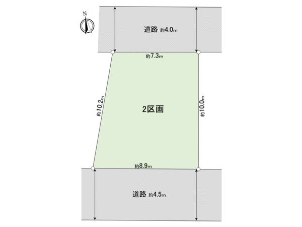 向山2丁目土地 間取り 向山2丁目土地 間取り
