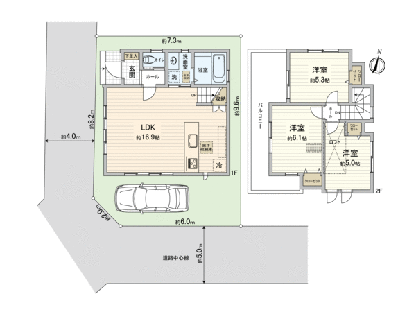 練馬区石神井台3丁目 新築戸建 間取り 練馬区石神井台3丁目 新築戸建 間取り