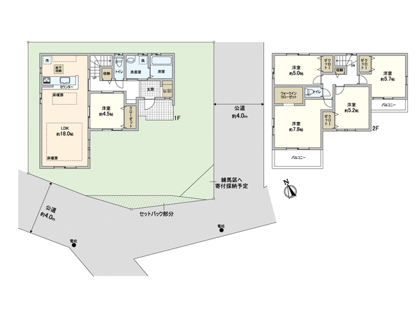 練馬区東大泉7丁目 新築戸建 間取り 練馬区東大泉7丁目 新築戸建 間取り