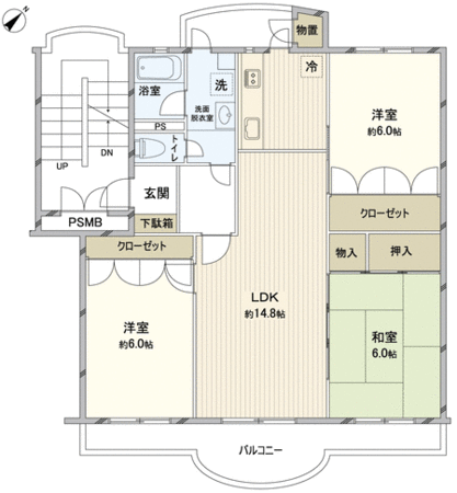 志木ニュータウン南の森壱番街6号棟 間取り 志木ニュータウン南の森壱番街6号棟 間取り