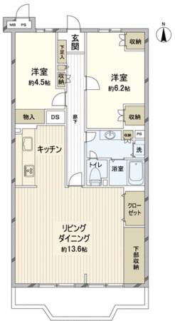 志木ニュータウン中央の森参番街4号棟 間取り 志木ニュータウン中央の森参番街4号棟 間取り