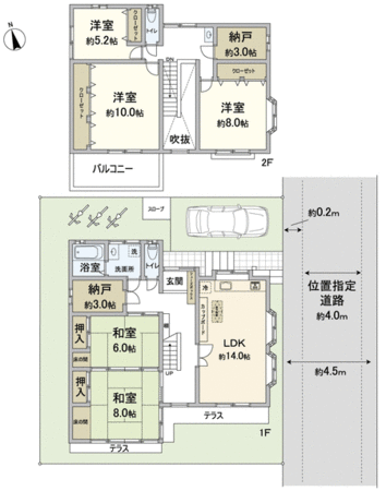 新座市野火止5丁目戸建 間取り 新座市野火止5丁目戸建 間取り