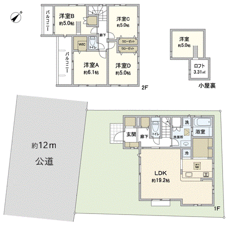 志木市上宗岡4丁目新築戸建 間取り 志木市上宗岡4丁目新築戸建 間取り