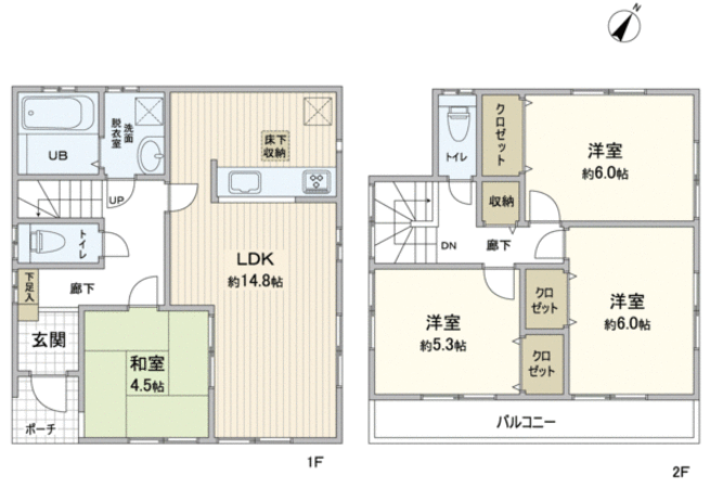 新座市新座2丁目戸建 間取り 新座市新座2丁目戸建 間取り