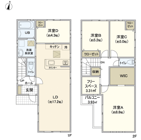 志木市幸町1丁目新築戸建 間取り 志木市幸町1丁目新築戸建 間取り