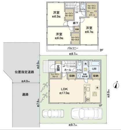 志木市中宗岡4丁目新築戸建 間取り 志木市中宗岡4丁目新築戸建 間取り