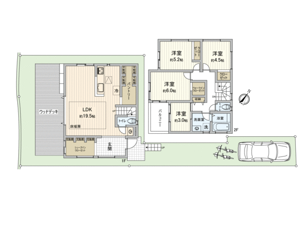板橋区赤塚8丁目新築2号棟 間取り 板橋区赤塚8丁目新築2号棟 間取り