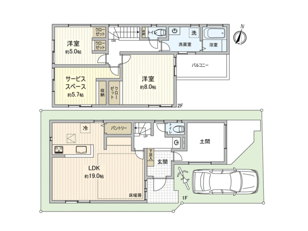 板橋区赤塚8丁目新築3号棟 間取り 板橋区赤塚8丁目新築3号棟 間取り