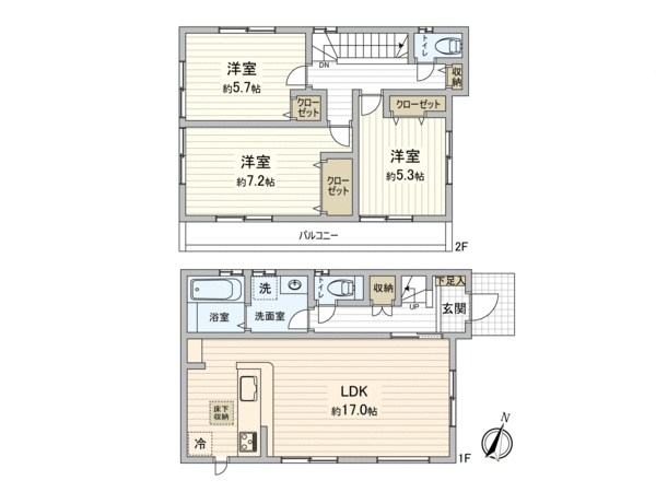板橋区赤塚5丁目新築戸建 間取り 板橋区赤塚5丁目新築戸建 間取り