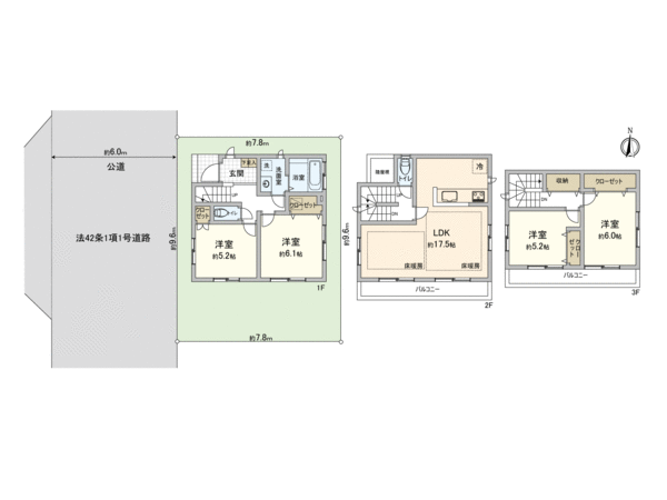 板橋区四葉1丁目新築戸建 間取り 板橋区四葉1丁目新築戸建 間取り