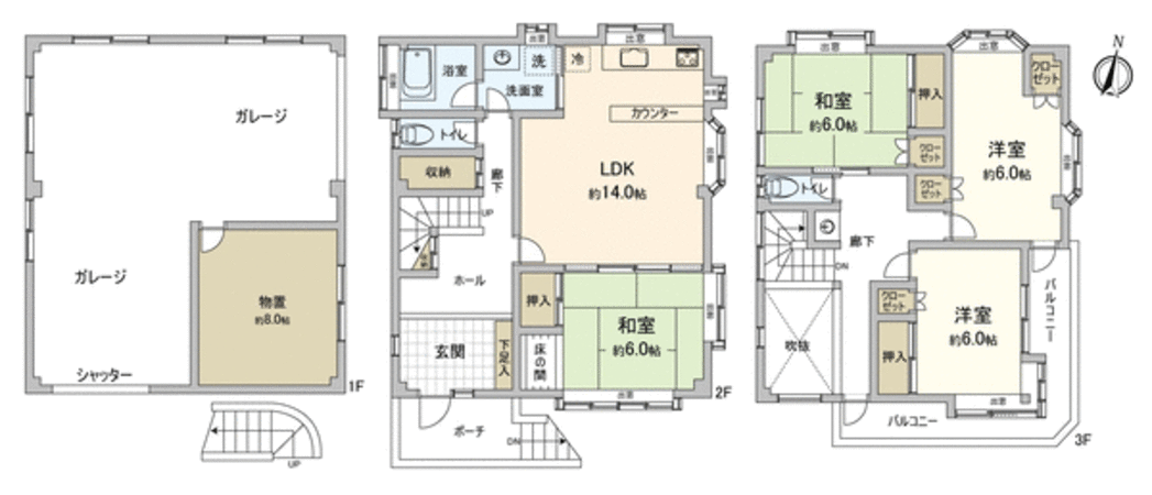 川越市岸町1丁目 戸建 間取り 川越市岸町1丁目 戸建 間取り