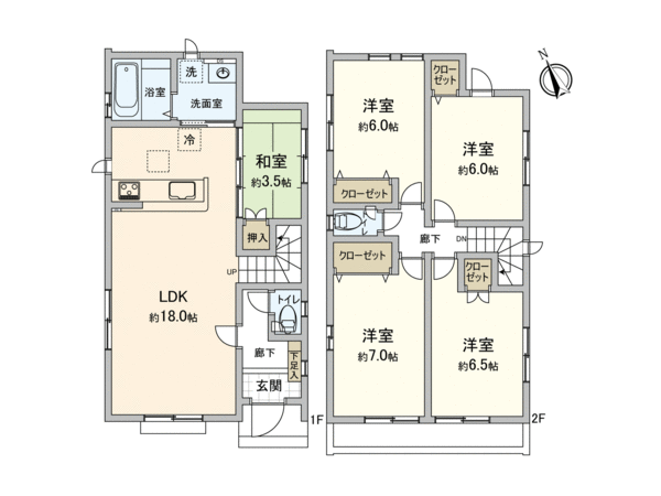 川越市石原町8期 新築戸建1号棟 間取り 川越市石原町8期 新築戸建1号棟 間取り