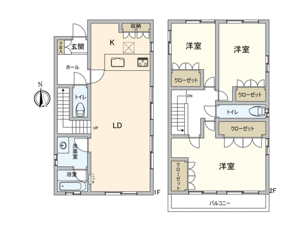 川越市大字的場 戸建 間取り 川越市大字的場 戸建 間取り