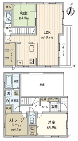 川越市西小仙波町2丁目 新築戸建2号棟 間取り 川越市西小仙波町2丁目 新築戸建2号棟 間取り