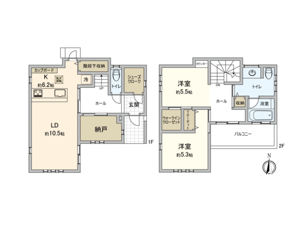 川越市大字小堤 戸建 間取り 川越市大字小堤 戸建 間取り